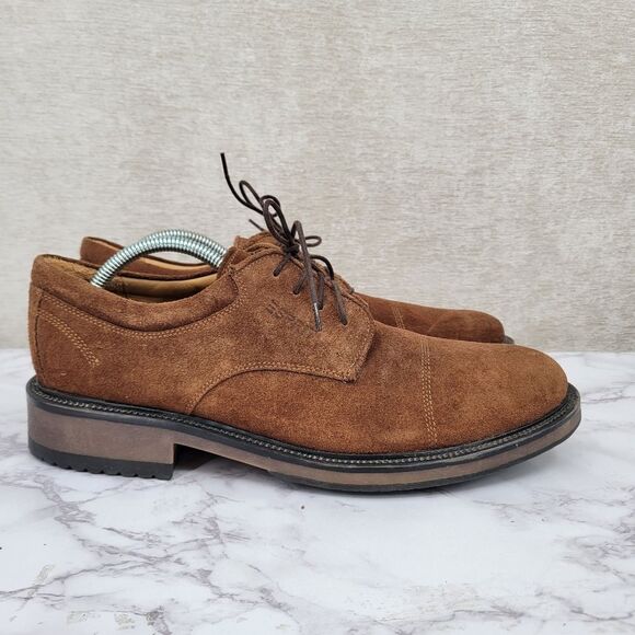 Nettleton X Esprit Vintage Brown Suede Lace Up Oxford Derby US Size 12 Euro 46 - Picture 1 of 14
